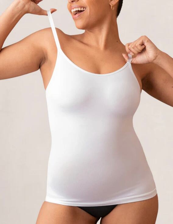 Empetua Tops - NWT Empetua White Scoop Neck Shaping Cami Top XL